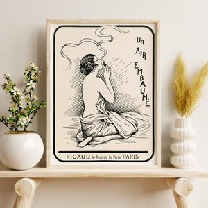 Downloadable Prints | Art Nouveau Print | Vintage French Advert Poster | Neutral Wall Art | Vintage Illustration | Printable Wall Art