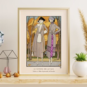 Downloadable Prints | 1920s French Fashion Print | Vintage Illustration | Elegant Woman Wall Art | DIY Wall Art | Printable Wall Art