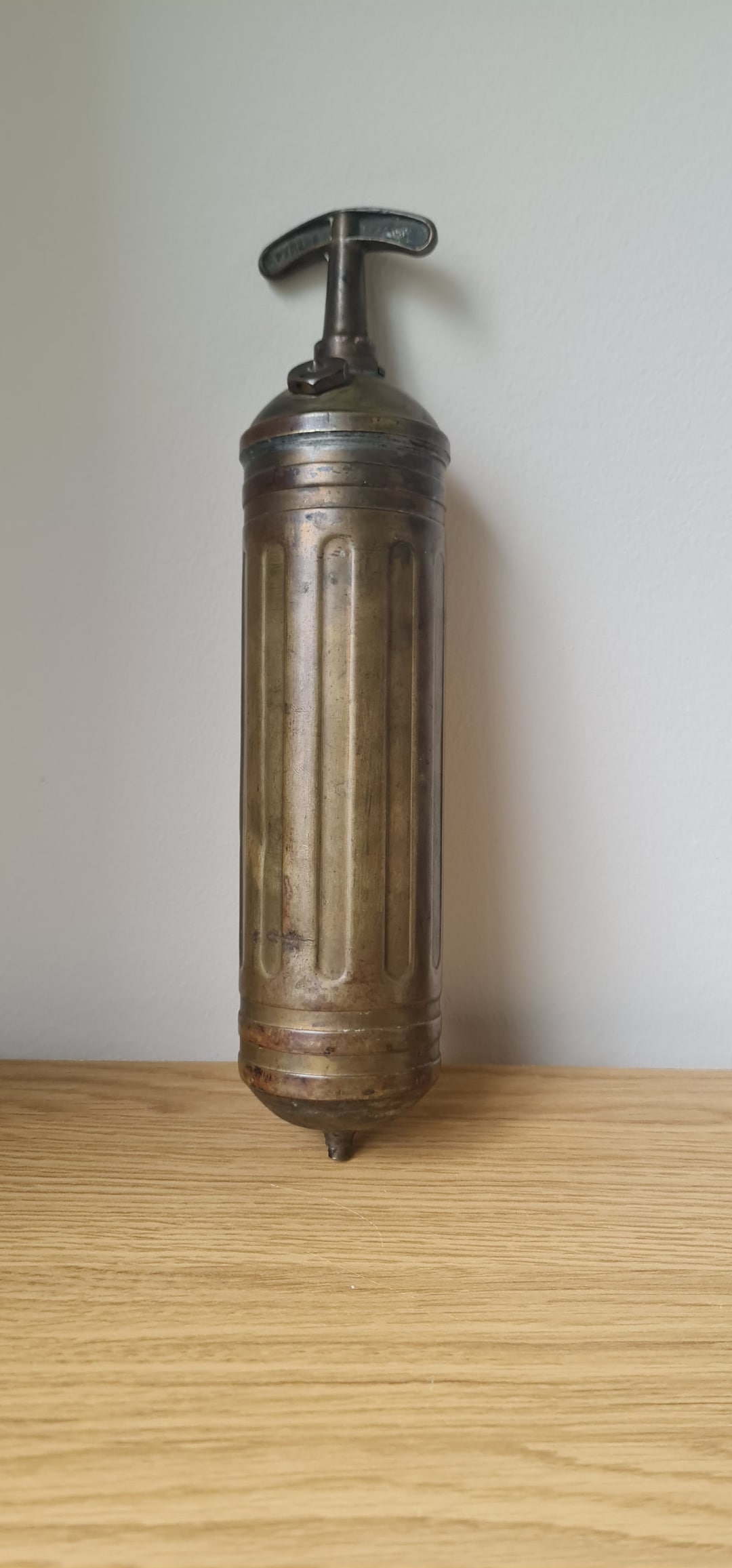 Antique Brass Fire Extinguisher Etsy