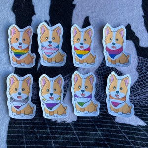 Adesivi LBGTQ+ orgoglio corgi