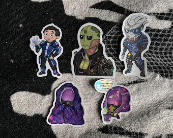 Mass Effect holographic stickers