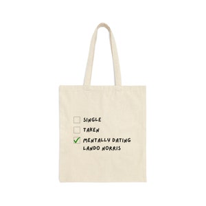 Lando Norris Tote Bag, Formula One Tote Bag, F1 Tote, F1 Gift, Cotton Tote Bag, Formula One, Race Week, Racing Gift, Formula One gift, F1