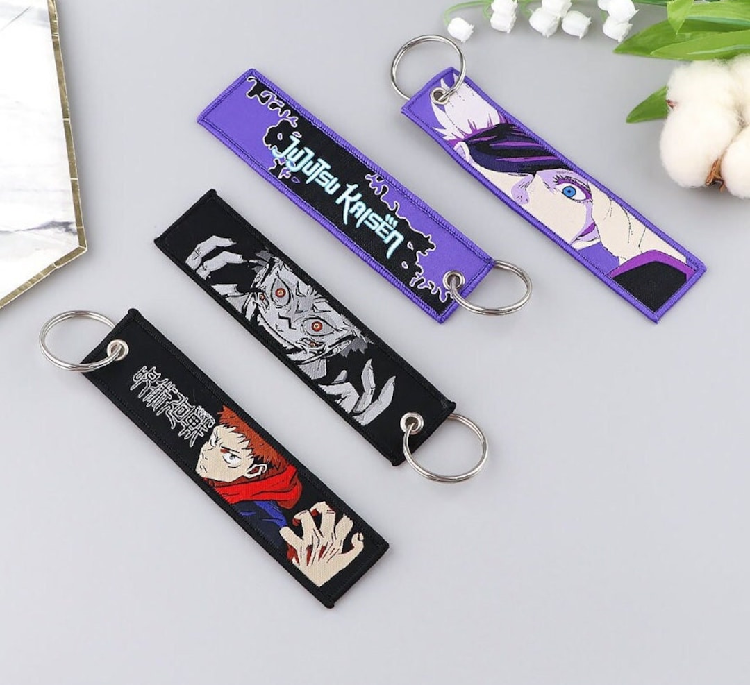 Japanese Anime Key Tag Jujutsu Kaisen Key Ring for Motorcycles Etsy