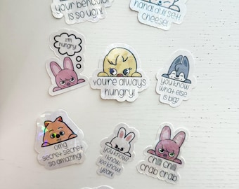 Skzoo Holographic Stickers: Stray Kids Fan Art