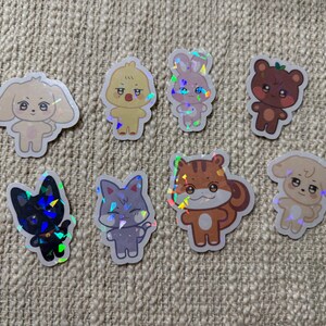 Aniteez Holographic Stickers, Ateez, Aniteez, Atiny, Stickers