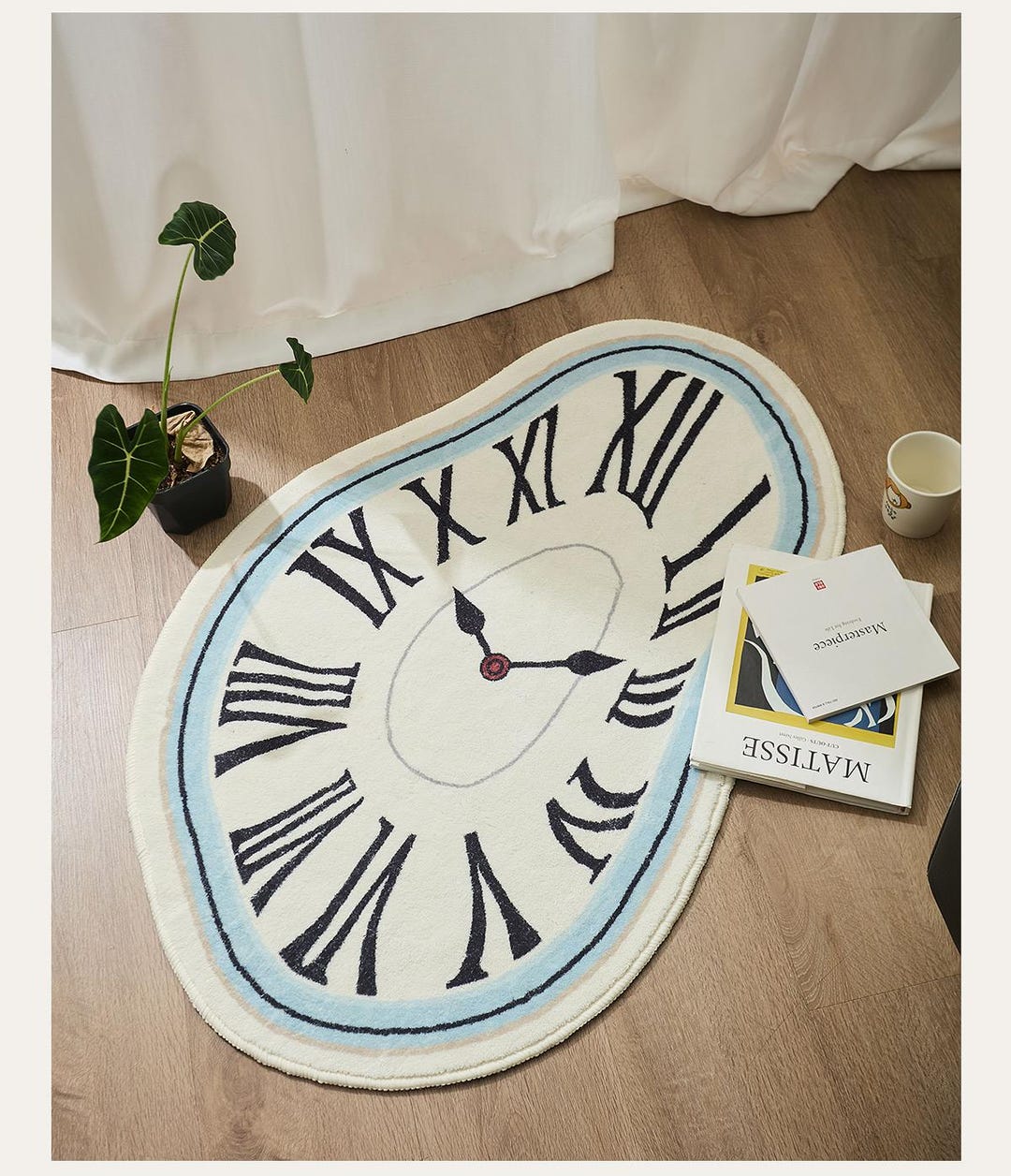 Surreal Melting Clock Rug - Soft Watches Series - Etsy