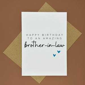 Biglietto di auguri per il compleanno del cognato