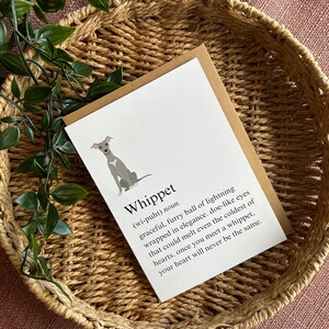 Définition de whippet Carte de vœux