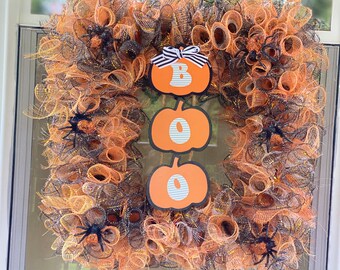 Halloween BOO Wreath