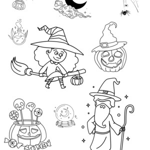 Spooktacular Halloween Coloring Pages: Ages 5-8
