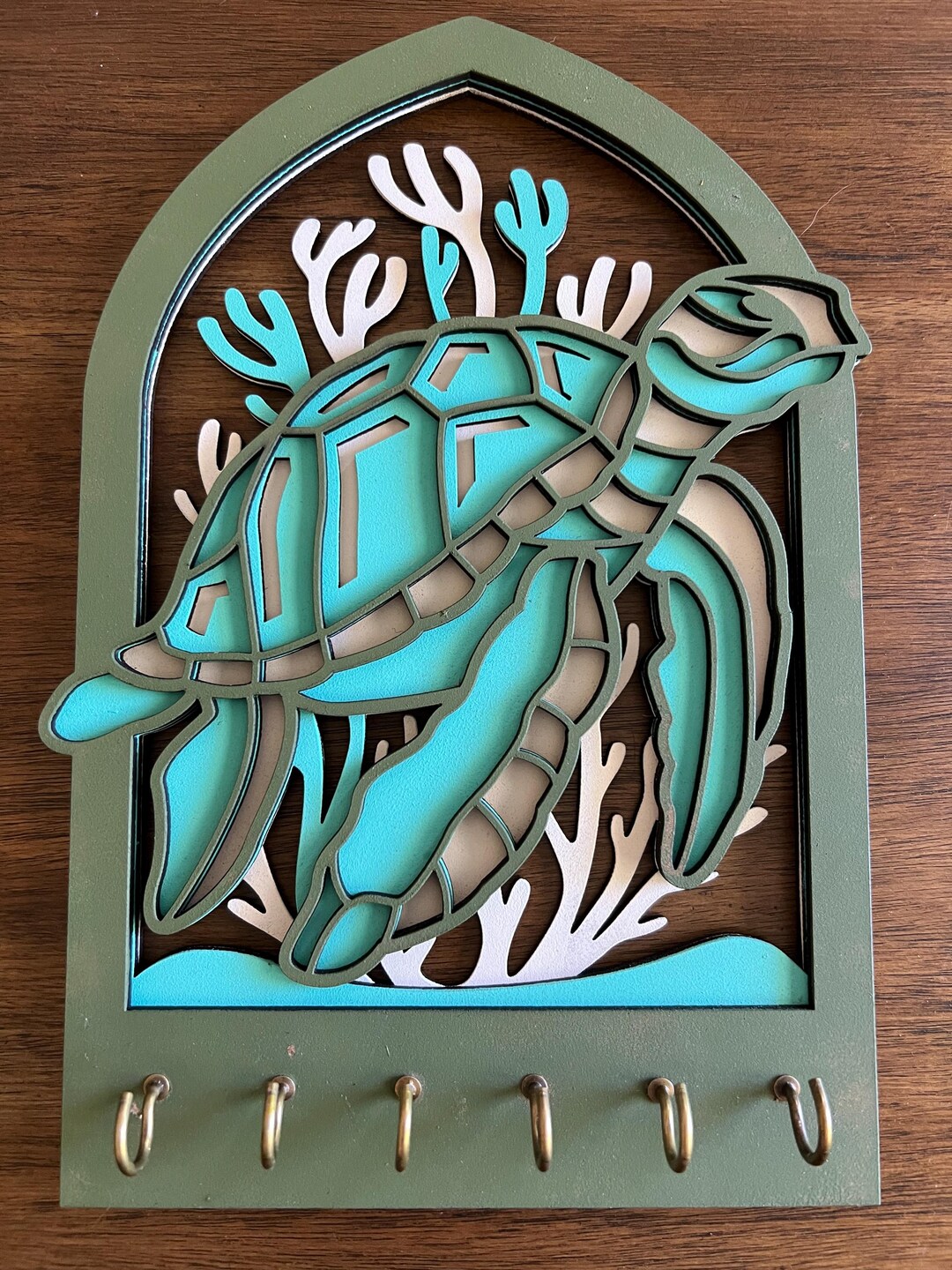 Turtle Key Sea Turtle Key Holder - Etsy