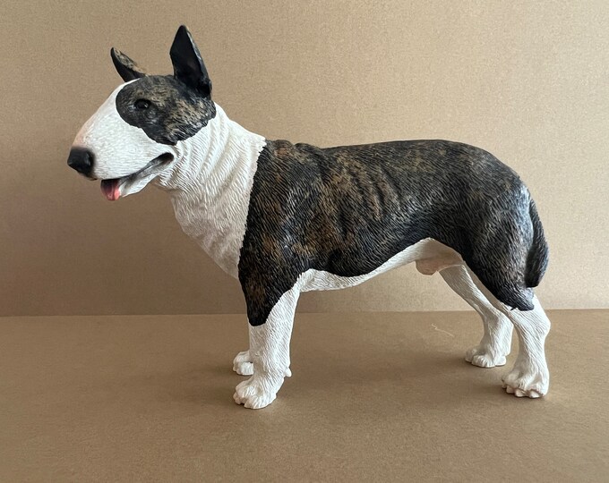 Brindle Bull Terrier Statue Etsy