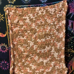Hand knit chunky baby blanket