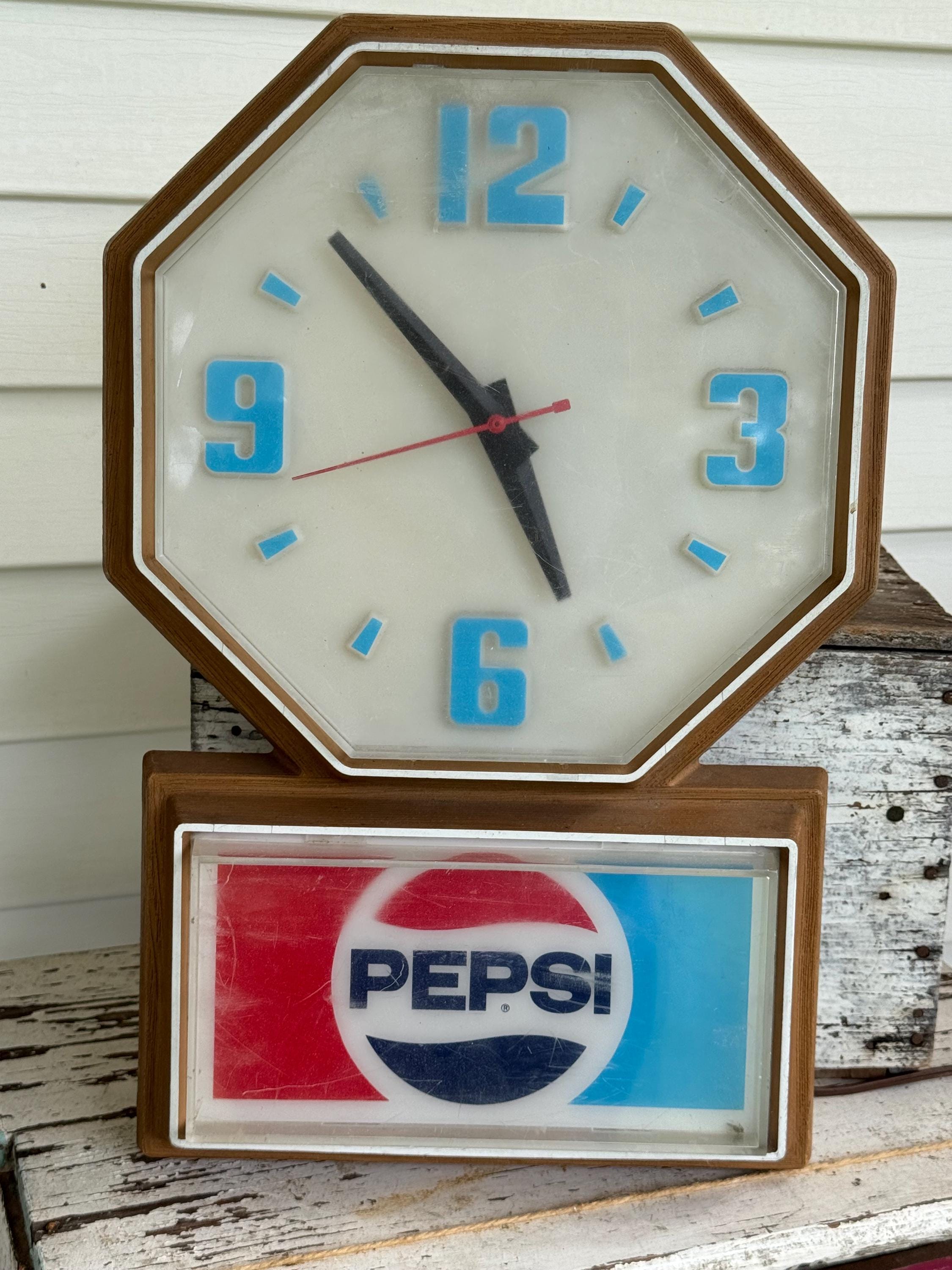 Pepsi Neon Clock - Etsy