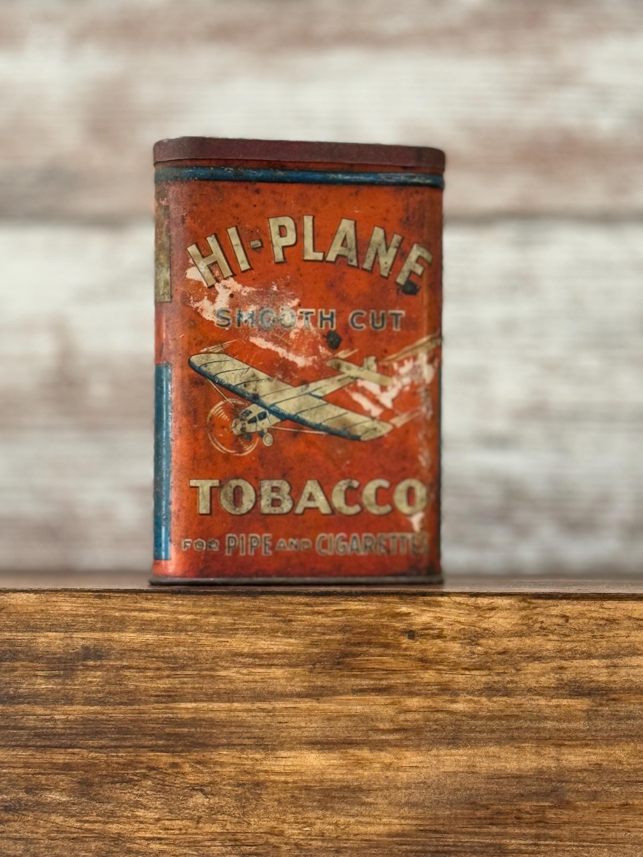 can you bring pipe tobacco on a plane Hi-plane Vintage Tobacco Tin: Advertising Collectible