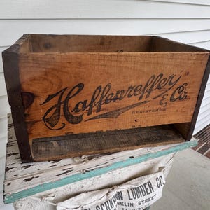 Vintage Haffenreffer Beer Box: Boston Mass Advertising Crate