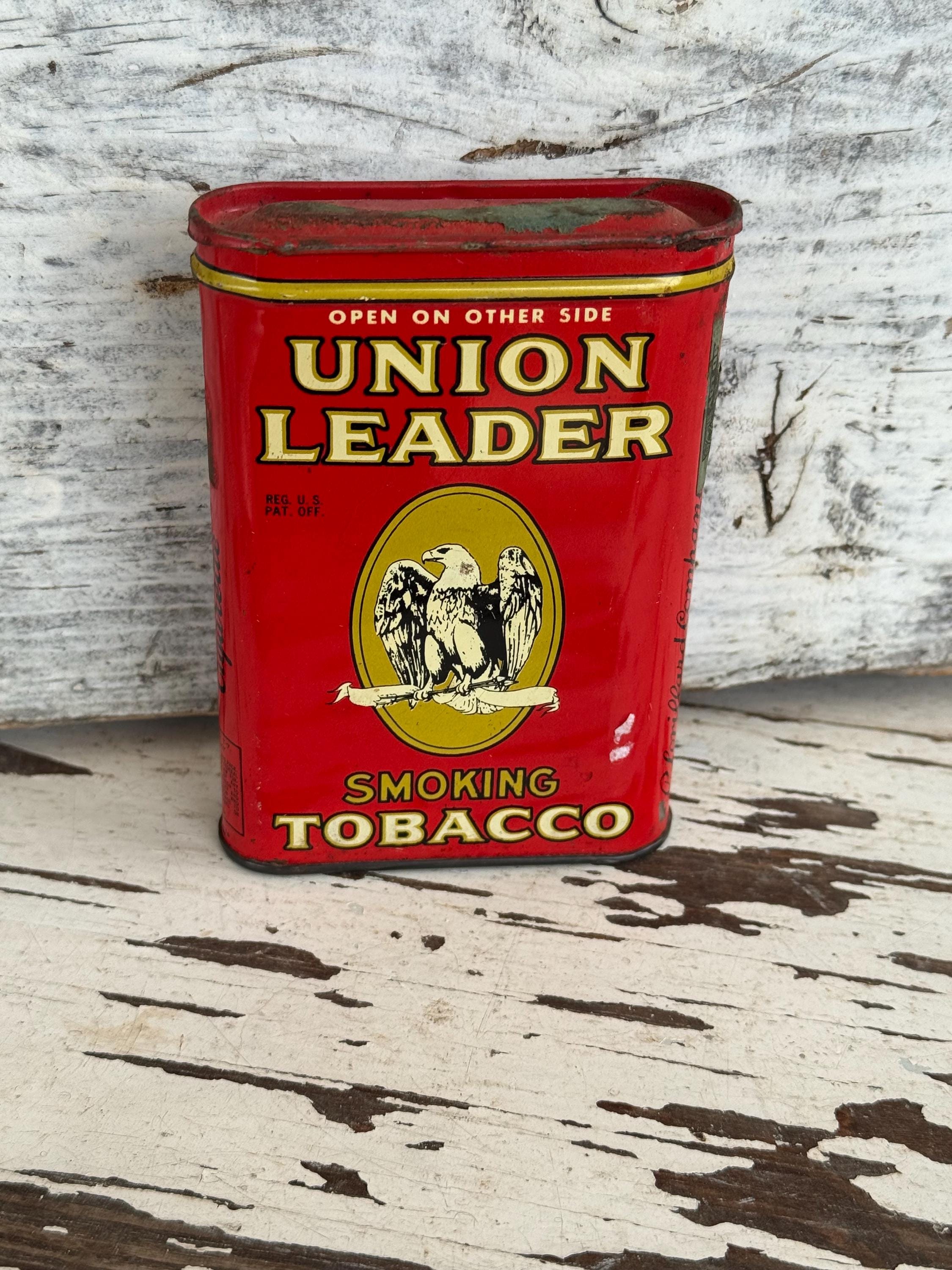 union jack tobacco tin Union Leader Tobacco