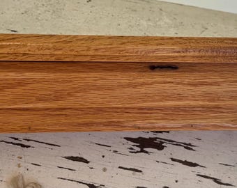 Vintage Beveled Oak Wood Shelf - Cottagecore Wall Accent