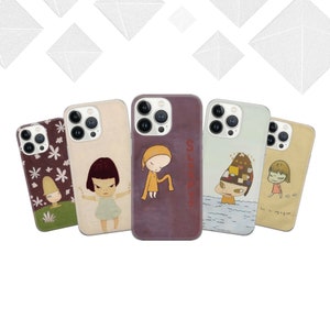 Yoshitomo Nara Cosplay Phone Case Manga gift Cover for iPhone 14 13 12 Pro 11 XR 8 7, Samsung S23 S22 A73 A53 A13 A14 S21 Fe S20, Pixel 7 6A