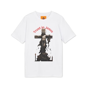 Religious T-shirt, Jesus Cross Tee, Christian Faith Shirt, Spiritual Unisex Top, Savior Graphic Tee