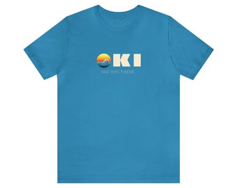 Oak Island North Carolina OKI Beach Unisex Jersey Short Sleeve Tee Shirt