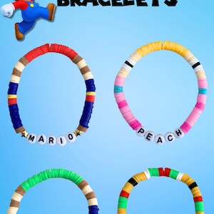 Super Mario Bros Heishi Bracelets