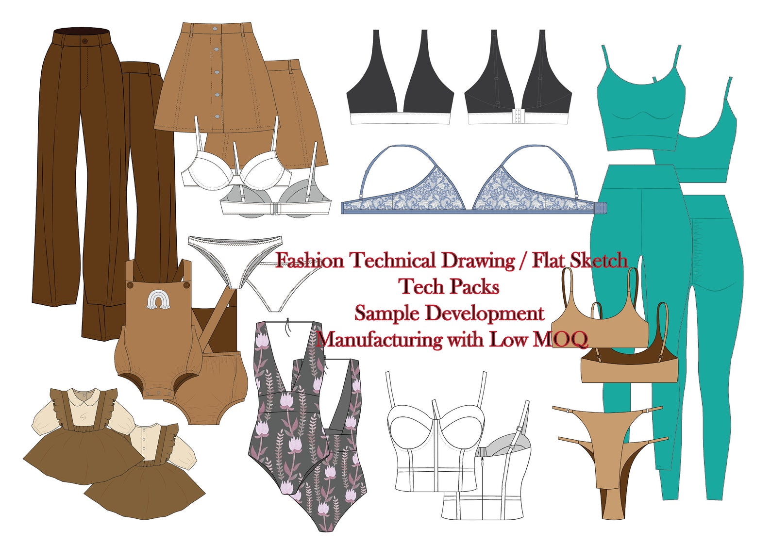 Fully Custom Made Tech Packs and Assisting Service for Sample ...