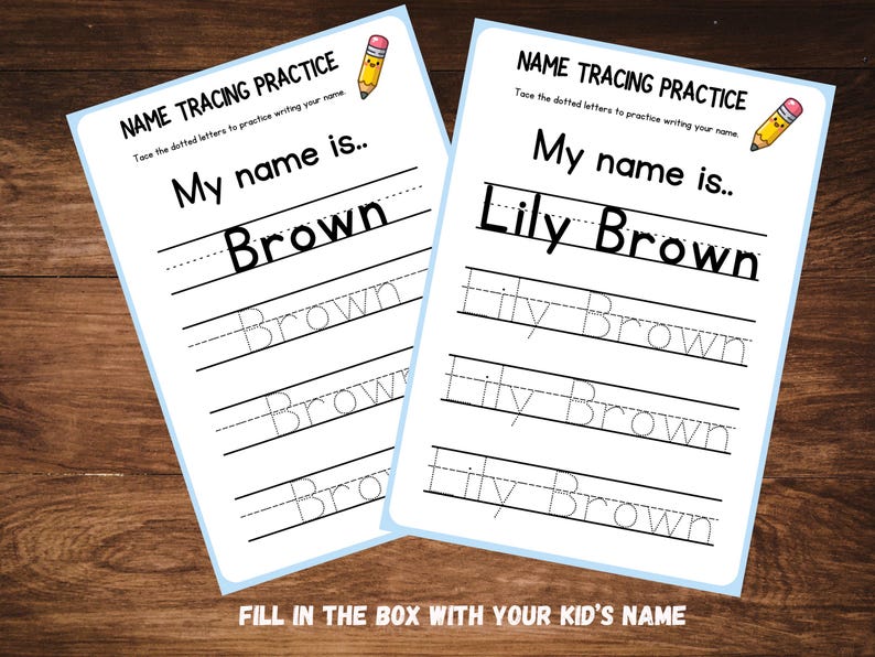 Custom Name Tracing Worksheet | Personalized Handwriting Practice (PDF ...