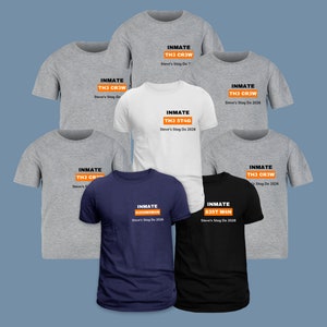Inmate Stag Party Tshirts | Stag Do Tshirt | Best Man | The Stag | The Crew | Groomsmen | Stag Tops