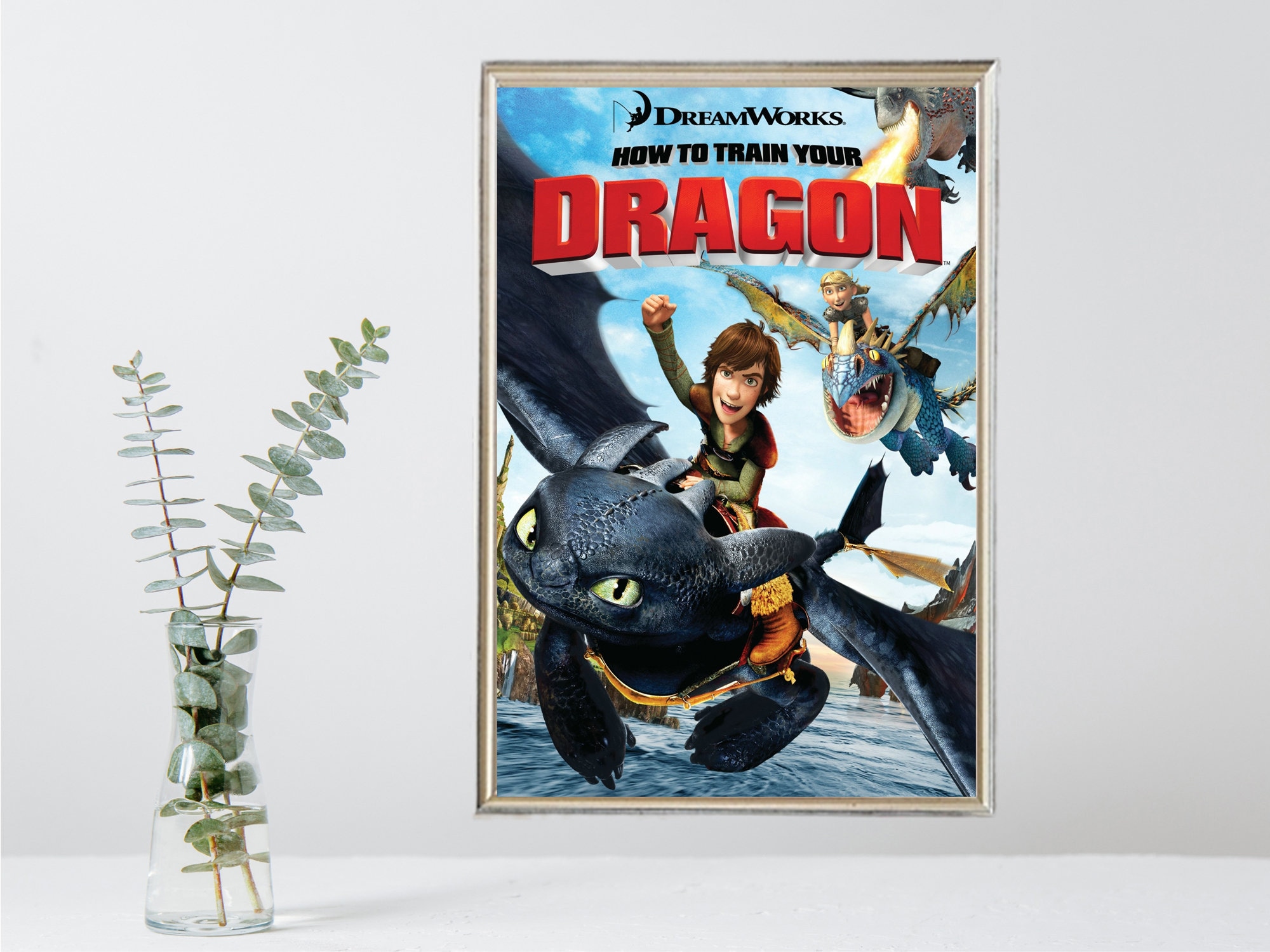 How to Train Your Dragon Movie Poster Vintage Movie Poster Limited