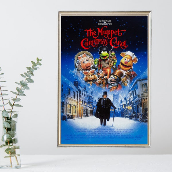 The Muppet Christmas Carol Movie Poster- Vintage Movie Poster - Limited Edition Collectible - Film Memorabilia