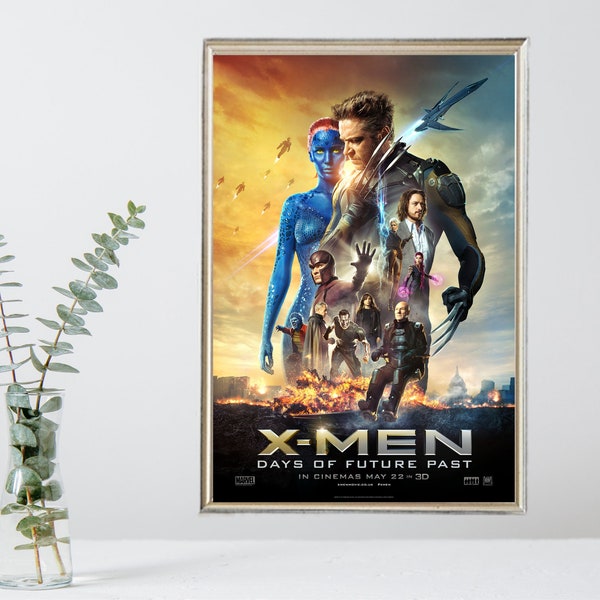 X-Men: Days of Future Past - Vintage 2023 Movie Poster - Limited Edition Collectible - Film Memorabilia