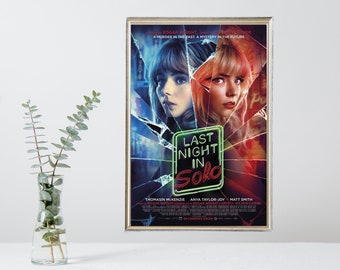 Last Night in Soho Movie Poster- Vintage Movie Poster - Limited Edition Collectible - Film Memorabilia