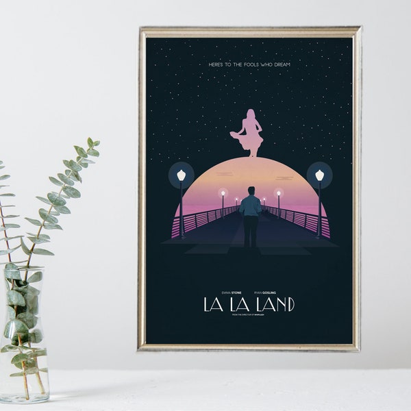 La La Land - Póster de película vintage - Edición limitada coleccionable - Memorabilia de película