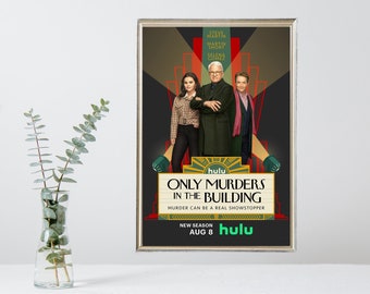 Only Murders in the Building Season 3 Movie Poster- Vintage Movie Poster - Limited Edition Collectible - Film Memorabilia