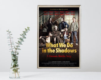 Poster del film What We Do in the Shadows - Poster del film vintage - Edizione limitata da collezione - Cimeli del film