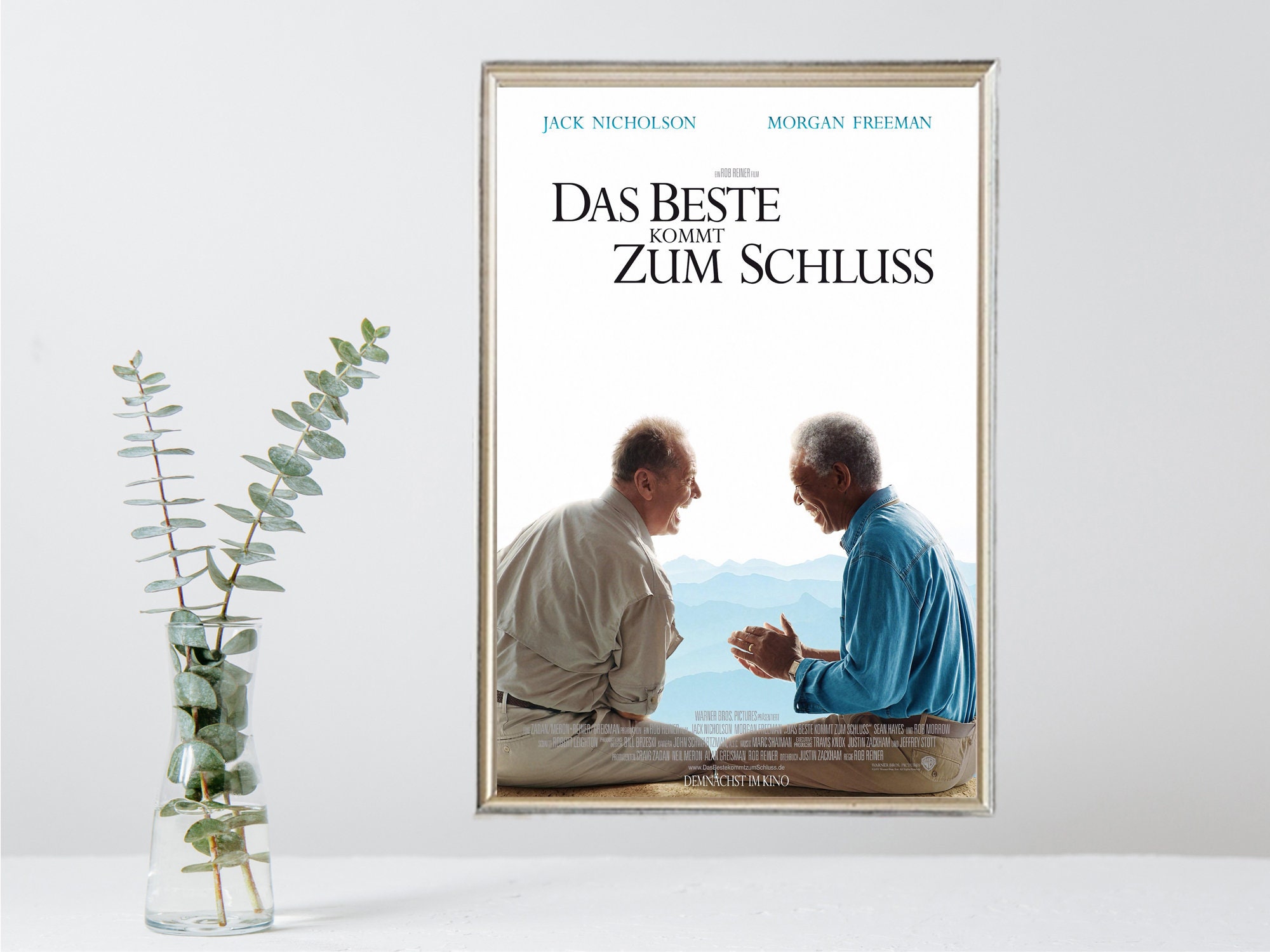 The Bucket List Movie Poster Vintage Movie Poster Limited Etsy