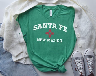 Santa Fe-skjorta, New Mexico Zia-symbol-tröja, Bella Canvas Comfort-tröja, present till New Mexico-älskare