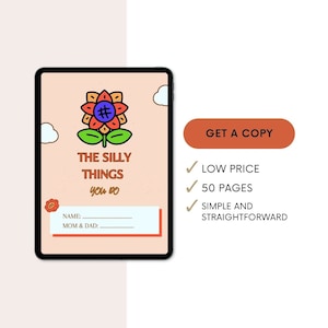 The Silly Things You Do Baby/Toddler/Child Memory Journal for Parents Funny Digital Journal