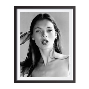 Kate Moss Poster Black and White Kate Moss Print Vintage Photography Kate Moss Poster Black and White Kate Moss Print Vintage Photography
