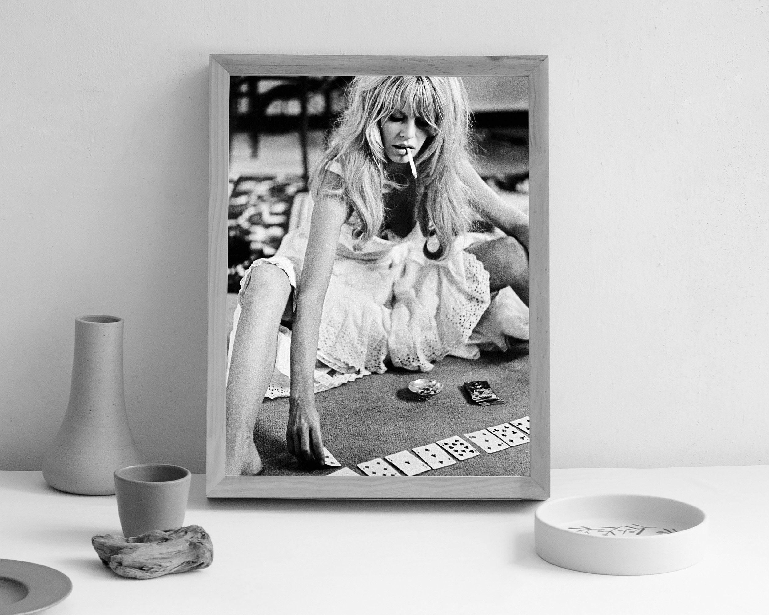 Brigitte Bardot Playing Cards Poster sold by Anetta Logician | SKU