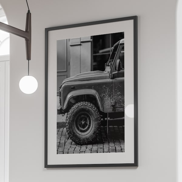 Vintage Car Poster, Luxury Fashion Print, Black and White, Classic Car Photography, Hypebeast Wall Art, Digital Download, Gifts for Car Guys
