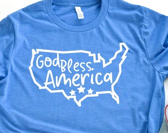 God Bless America Shirt – Patriotic USA Tee, 4th of July