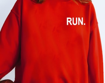 Minimalist Run Sweatshirt, Runner Hoodie, Gym Sweater