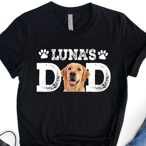 Custom Dog Dad Shirt with Pet Names, Dog Lover Tee