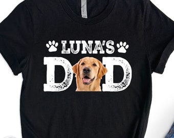 Custom Dog Dad Shirt with Pet Names, Dog Lover Tee