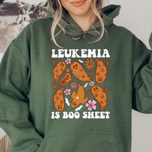 Leukemia Cancer Awareness Hoodie, Leukemia Support Sweatshirt, Leukemia Cancer Rainbow Hoodie, Blood Cancer Halloween Sweatshirt, Sweater