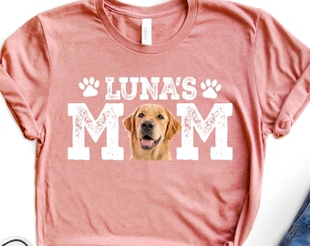 Custom Dog Mom Shirt with Pet Names, Dog Lover Tee