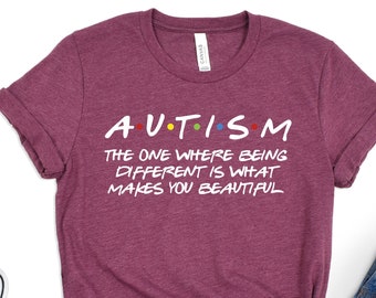 Autism Awareness T-Shirt, 'Friends' Inspired Design
