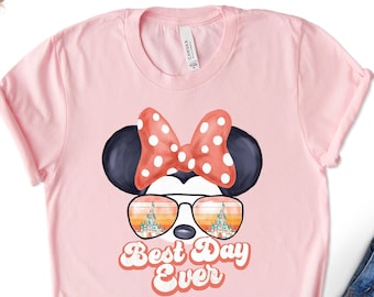 Minnie Mouse Disney Shirt, Best Day Ever Tee, Family Disneyland Trip